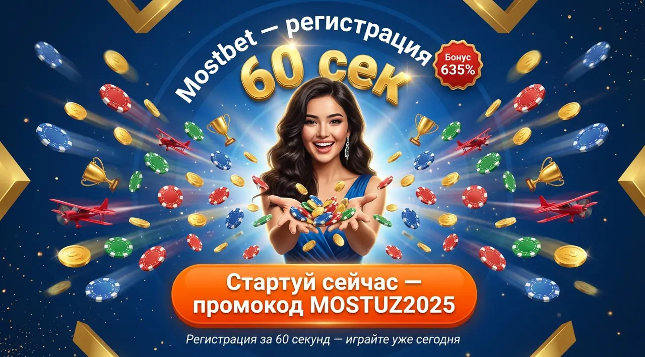 Mostbet регистрация — быстрый старт за 60 секунд